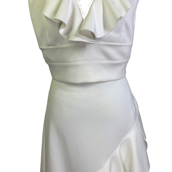 LEA & VIOLA White Ruffle 2-Piece Dress Set - Picture 6 of 15